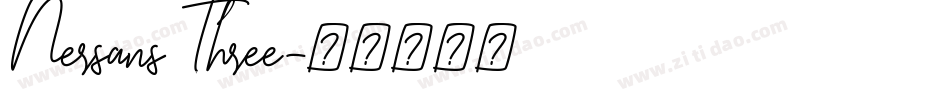 Nersans Three字体转换